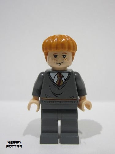 lego 2004 mini figurine hp055 Ron Weasley Gryffindor Stripe Torso 