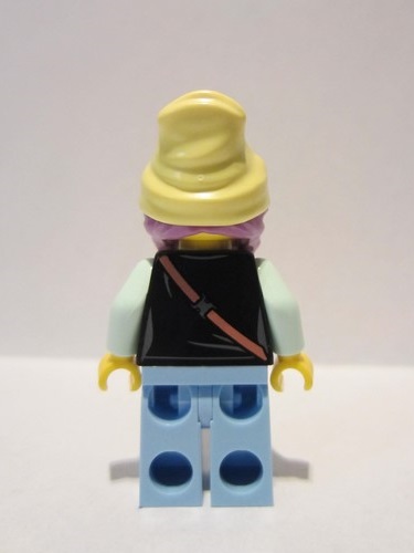 LEGO Female Minifigure Hair /& Light Yellow Beanie Hat 2 Braids over Shoulder