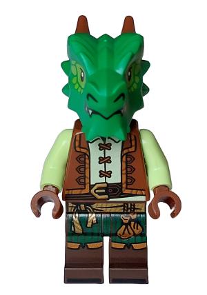 lego 2024 mini figurine idea185 Dragonborn Alax Jadescales  