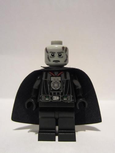 Lego Star Wars Light Bluish Gray Minifig Head Male Scars Gray Left /& Right Vader