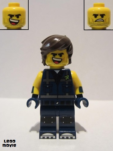 lego 2019 mini figurine tlm144 Rex Dangervest Smile, Open Mouth, Tongue / Angry 
