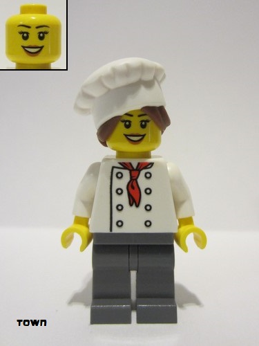 lego 2022 mini figurine chef028 Chef