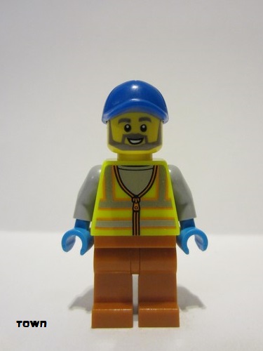 lego 2023 mini figurine cty1521 Recycling Worker