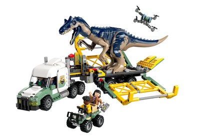 lego 2024 set 76966 Dinosaur Missions : Allosaurus Transport Truck Missions dinosaures : le camion de transport de l’allosaure
