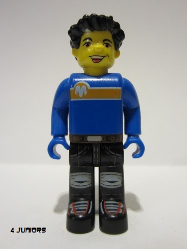 lego 2001 mini figurine cre003 Max Blue Torso, Black Legs 