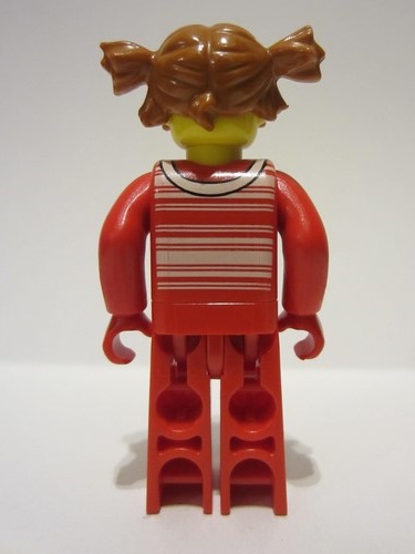 lego 2001 mini figurine cre010 Tina Red Torso and Red Legs 
