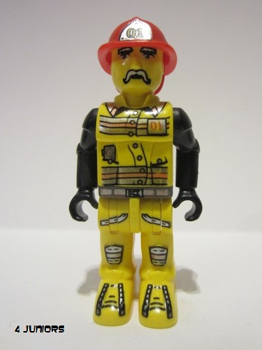 lego 2001 mini figurine js001 Fireman in Hat #01 . .