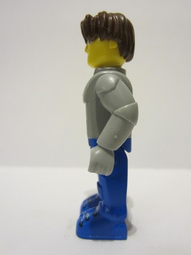 lego 2001 mini figurine js004 Jack Stone Gray Jacket, Blue legs 