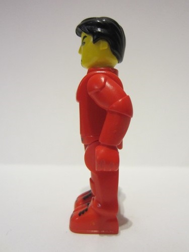 lego 2001 mini figurine js011 Bank Robber With Red Legs and Black Hair 