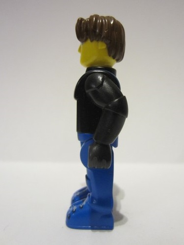 lego 2001 mini figurine js013 Jack Stone Black Jacket, Blue Legs, Blue Vest 