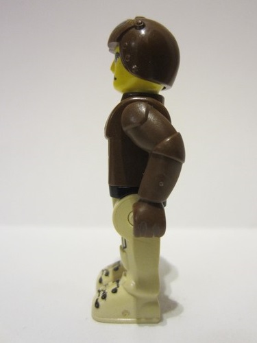 lego 2002 mini figurine js008 Aviator Tan Pants and Brown Jacket 
