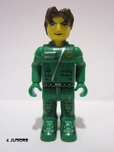 lego 2002 mini figurine js021 Jack Stone Green Jacket 
