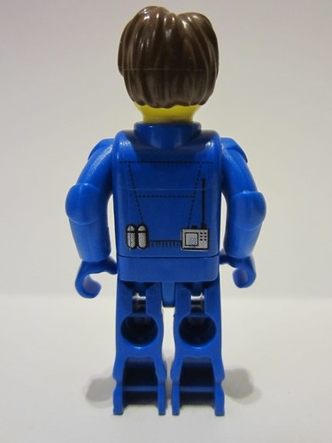 lego 2002 mini figurine js026 Jack Stone Blue Jacket, Blue Pants 