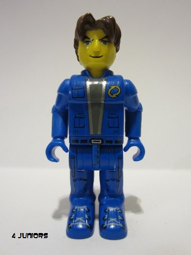 lego 2002 mini figurine js026 Jack Stone Blue Jacket, Blue Pants 