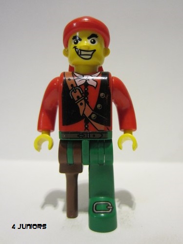 lego 2004 mini figurine 4j011 Pirates Cannonball Jimmy 