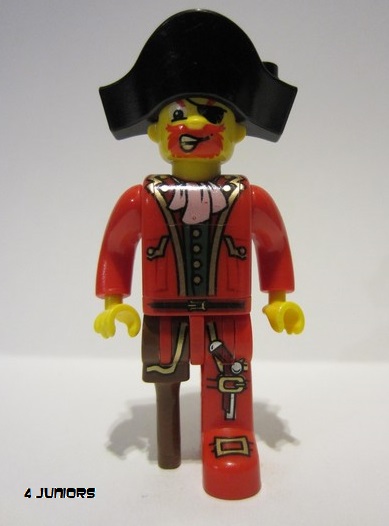 lego 2004 mini figurine 4j014 Pirates Captain Redbeard 