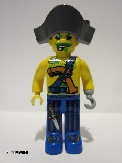 lego 2004 mini figurine 4j015 Pirates Captain Kragg 