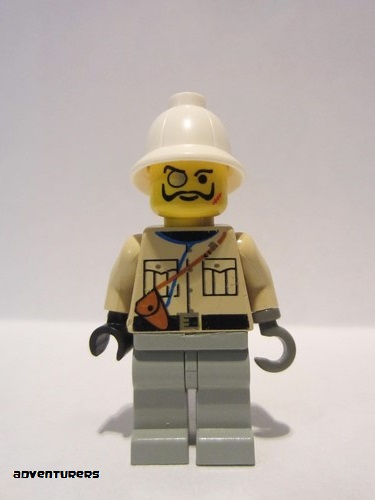 lego 1998 mini figurine adv003 Baron Von Barron With Pith Helmet 