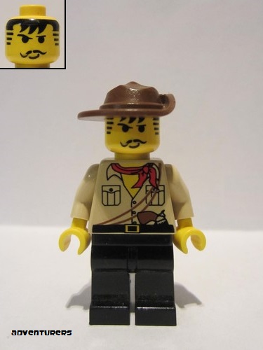 lego 1998 mini figurine adv010 Johnny Thunder Desert 