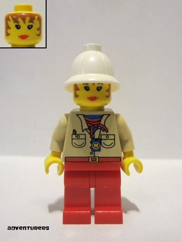 lego 1998 mini figurine adv015 Miss Gail Storm