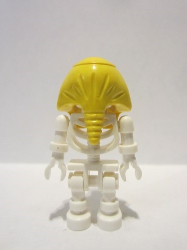 lego 1998 mini figurine gen008 Skeleton With Standard Skull, Yellow Mummy Headdress 
