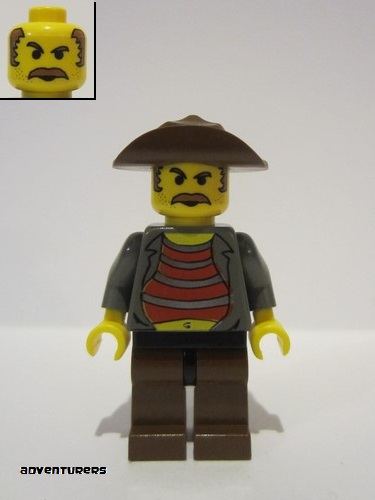 lego 2000 mini figurine adv019 Mr. Cunningham With Black Hips 