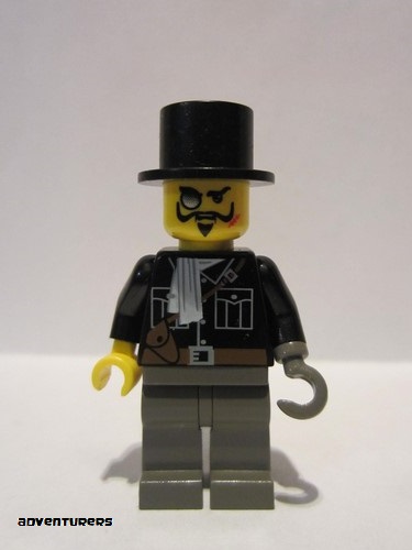 lego 2003 mini figurine adv025 Lord Sam Sinister With Black Top Hat 