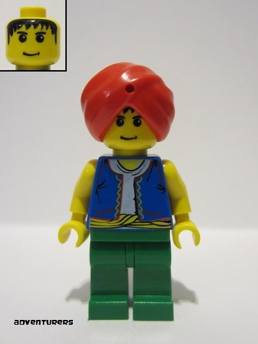 Adventurers Lord Sam Sinister Minifig / Mini Figure LEGO 7414 