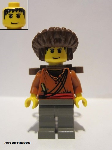 lego 2003 mini figurine adv029 Sherpa Sangye Dorje With Backpack 