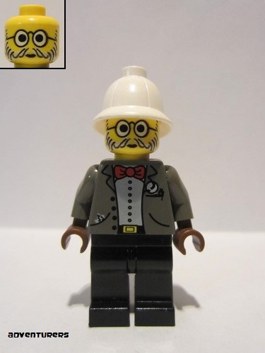lego 2003 mini figurine adv033 Dr. Kilroy Gray Suit 