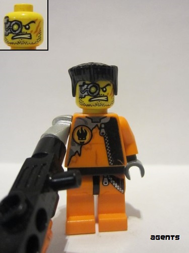 lego 2008 mini figurine agt017 Fire Arm