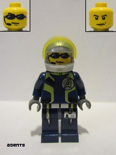 lego 2008 mini figurine agt018 Agent Chase Helmet 