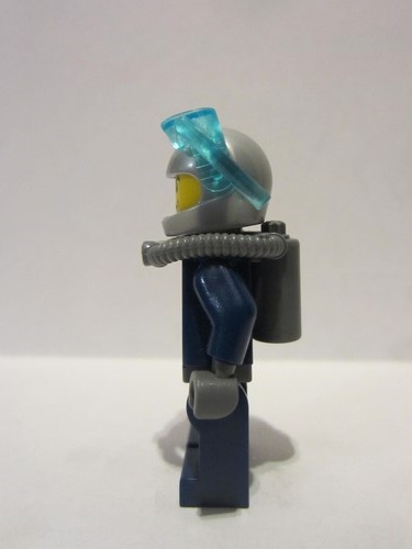lego 2008 mini figurine agt020a Agent Chase Diving Gear - Single Sided Head 