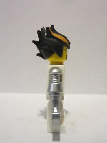 lego 2009 mini figurine agt013a Dr. Inferno Metallic Silver Claw 