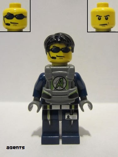 lego 2009 mini figurine agt025 Agent Chase