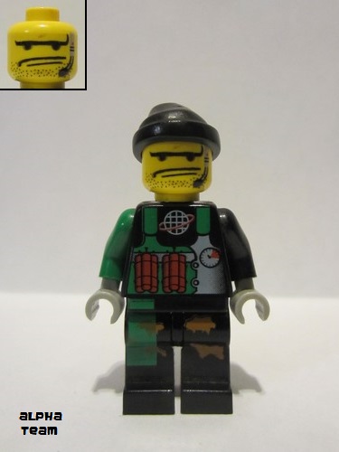 lego 2001 mini figurine alp003 Crunch  