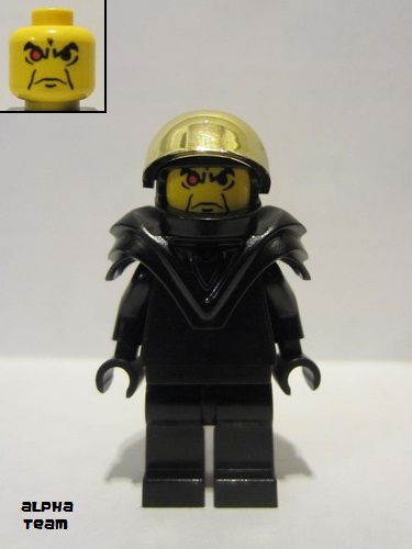 lego 2001 mini figurine alp008 Ogel Black Hands 