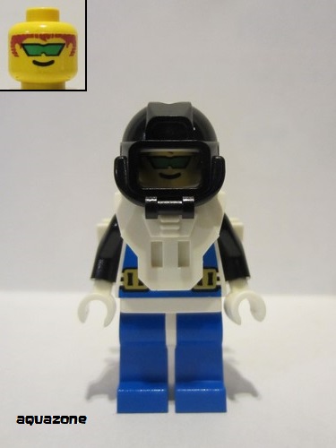 lego 1995 mini figurine aqu002 Aquanaut 2  