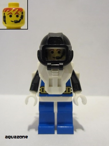 lego 1995 mini figurine aqu003 Aquanaut 3  