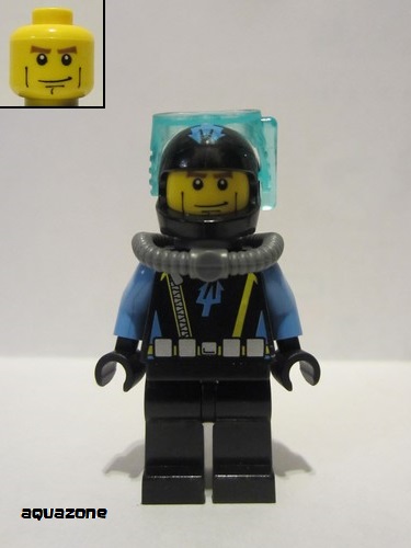 lego 2007 mini figurine aqu021 Aquaraider Diver 7  