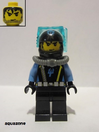 lego 2007 mini figurine aqu022 Aquaraider Diver 8  