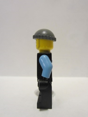 lego 2007 mini figurine aqu024 Aquaraider Diver 5 Dark Bluish Gray Knit Cap 