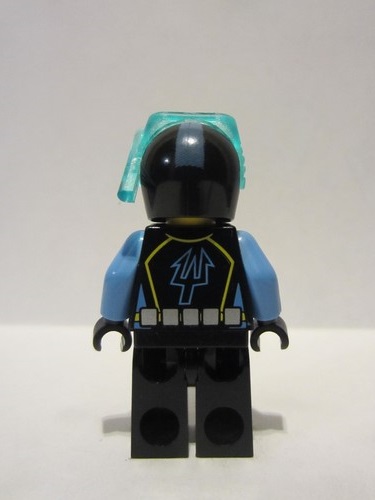 lego 2007 mini figurine aqu026 Aquaraider Diver 9 With Black Flippers 