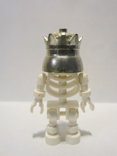 lego 2007 mini figurine gen017 Skeleton With Evil Skull, Crown 