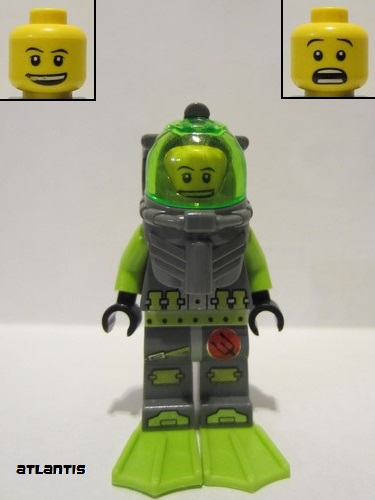 lego 2010 mini figurine atl002 Atlantis Diver 2