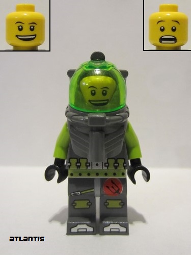 lego 2010 mini figurine atl002a Atlantis Diver 2