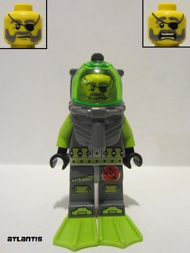 lego 2010 mini figurine atl005 Atlantis Diver 3