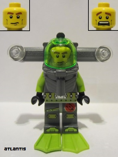 lego 2010 mini figurine atl010 Atlantis Diver 1