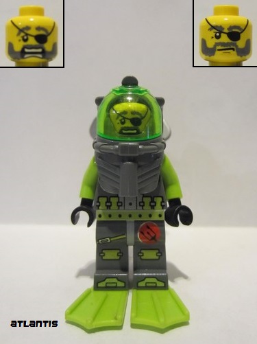 lego 2010 mini figurine atl011 Atlantis Diver 3