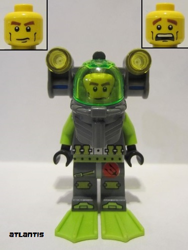 lego 2010 mini figurine atl012 Atlantis Diver 1